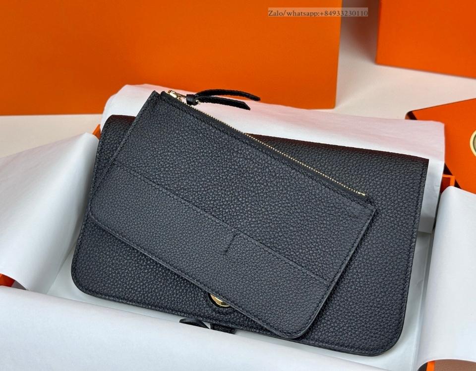 Hermès Dogon Duo wallet noir togo GHW -duoc-ban-tai-Hvip Bags and Accessories