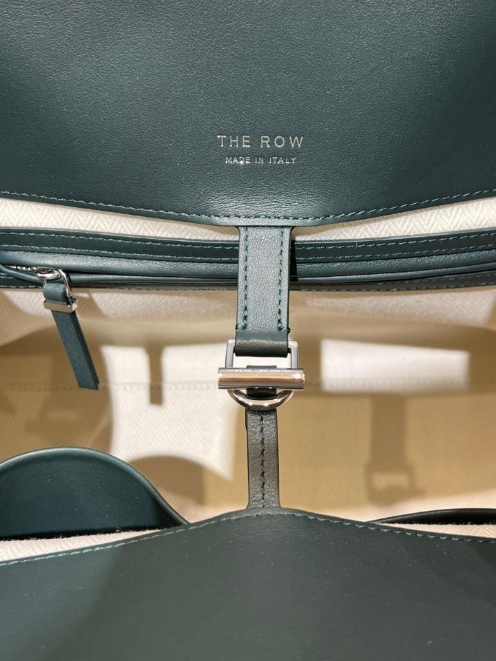The Row Soft Margaux 15 Bag in Leather  green 38.5x16x30cm -duoc-ban-tai-Hvip Bags and Accessories