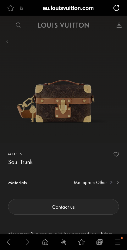 Louis Vuitton M11535
Soul Trunk 19x15x7CM-duoc-ban-tai-Hvip Bags and Accessories
