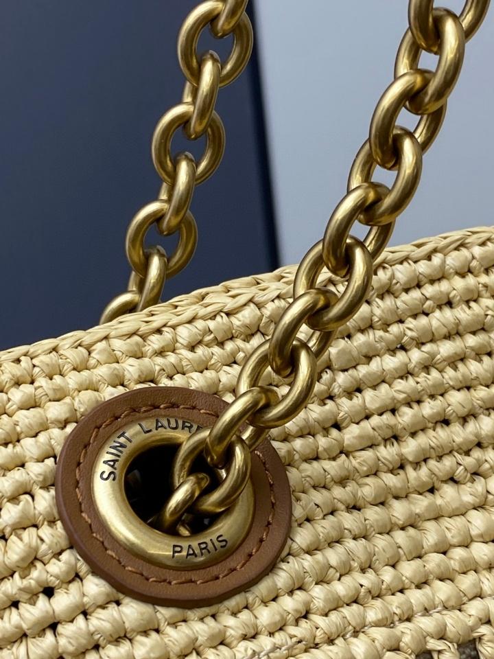 Saint Laurent JAMIE SHOPPING in raffia
NATURAL AND BRICK 838876 35x35×10cm (1)-duoc-ban-tai-Hvip Bags and Accessories