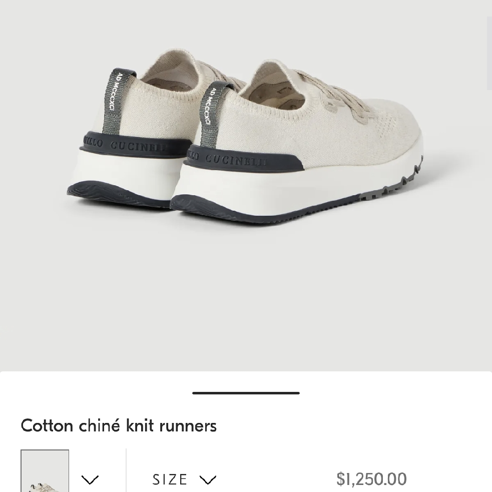 Brunello Cucinelli Cotton chiné knit runners panama 262MZUKISO250-duoc-ban-tai-Hvip Shoes and Clothes