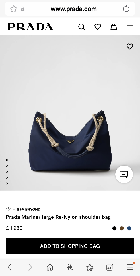 Prada Mariner large Re-Nylon shoulder bag Baltic Blue 1BC244
48x39x14cm-duoc-ban-tai-Hvip Bags and Accessories