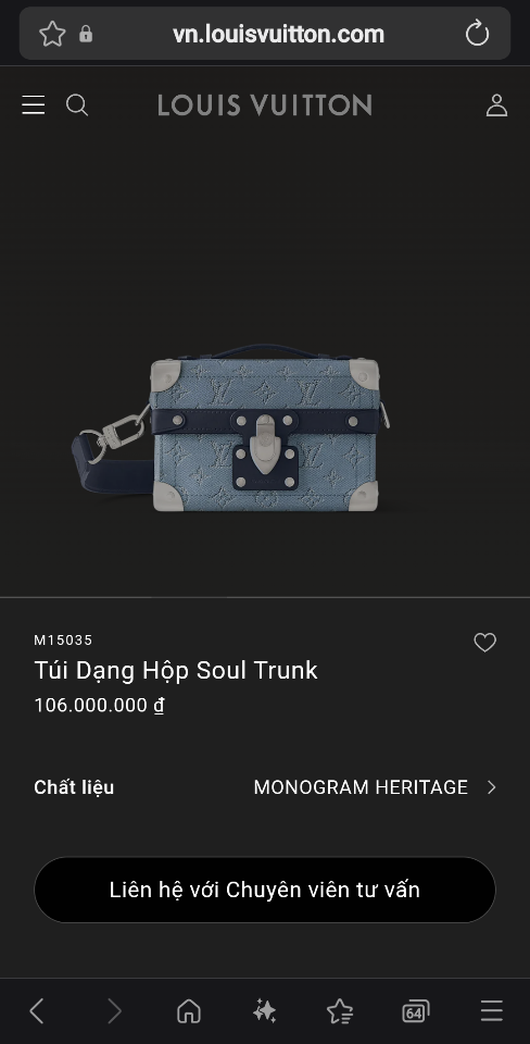 Louis Vuitton M15035
Túi Dạng Hộp Soul Trunk 19x15x7cm-duoc-ban-tai-Hvip Bags and Accessories