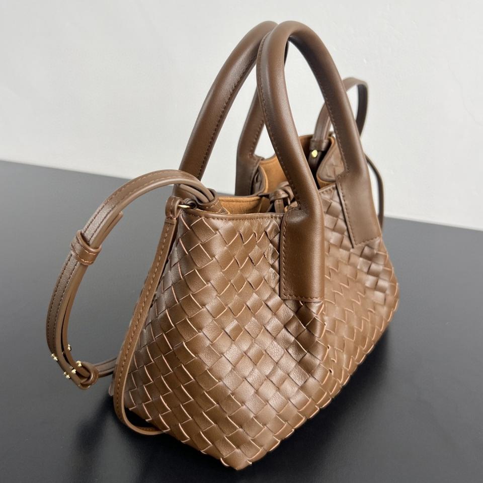 Bottega Veneta 
Small Pinacoteca Nocciola/amber 819004 15*24*12cm-duoc-ban-tai-Hvip Bags and Accessories