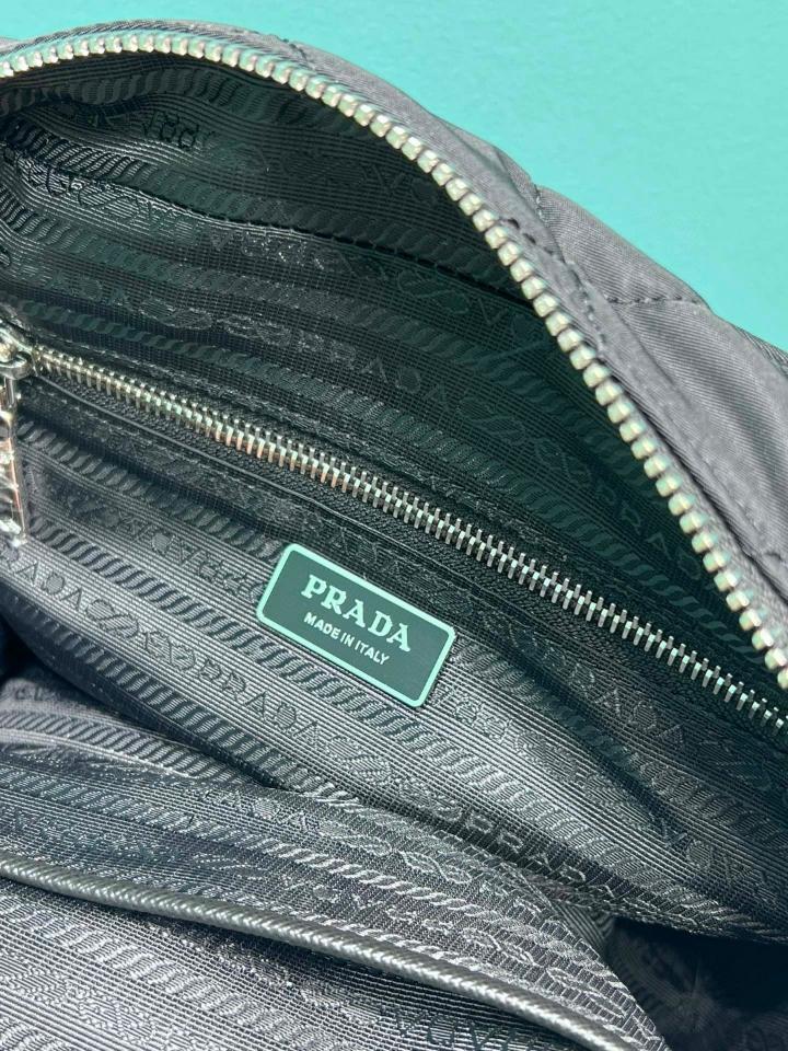 Prada canvas black bag 1BB903 26x19x11cm-duoc-ban-tai-Hvip Bags and Accessories