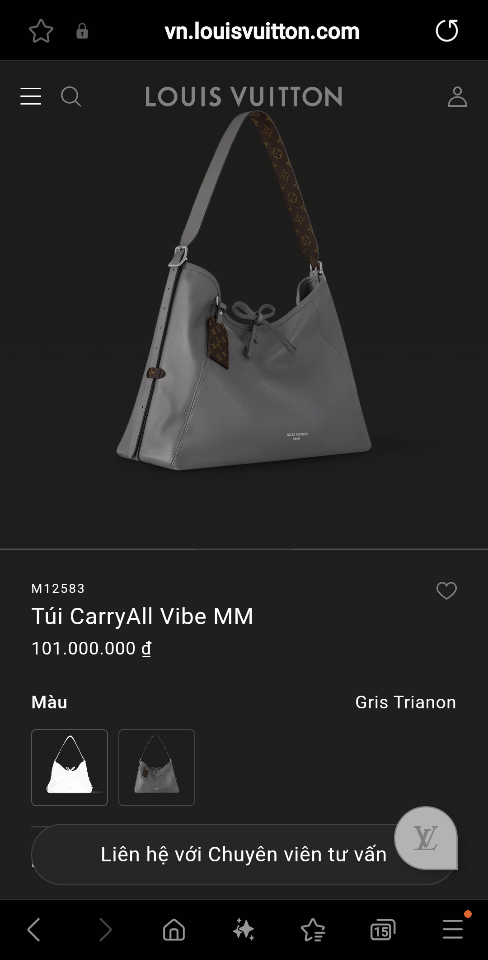 Louis Vuitton M12583
Túi CarryAll Vibe MM 39x30x15cm (1)-duoc-ban-tai-Hvip Bags and Accessories
