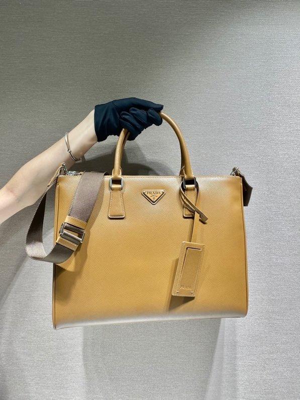 Prada Galleria Saffiano bag 2VG061 desert 39x29x9cm -duoc-ban-tai-Hvip Bags and Accessories