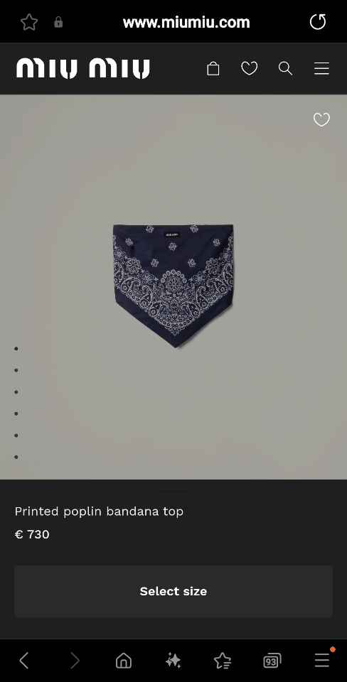 Printed poplin bandana top MT2008-duoc-ban-tai-Hvip Shoes and Clothes