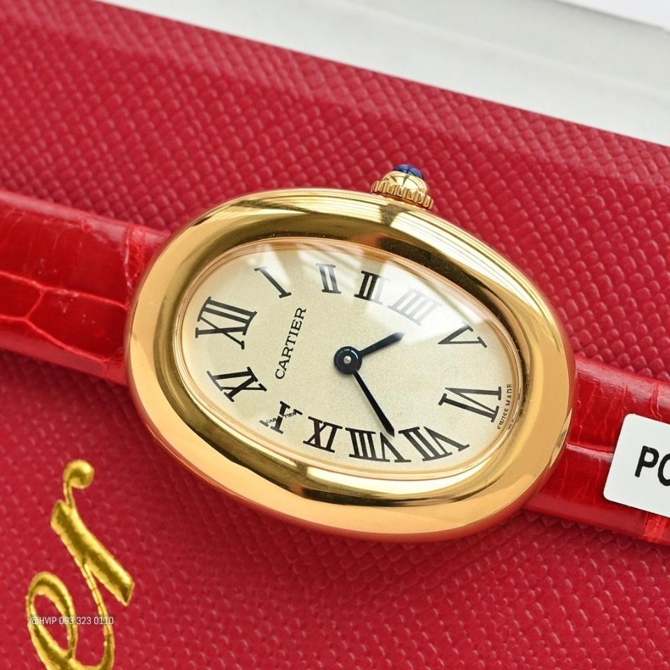 Cartier BAIGNOIRE WATCH Small model, quartz movement, yellow gold WGBA0007 .-duoc-ban-tai-Hvip Bags and Accessories