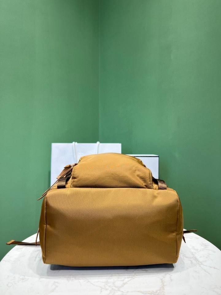 Prada Re-Nylon backpack caramel 1BZ039 25x36x16cm-duoc-ban-tai-Hvip Bags and Accessories