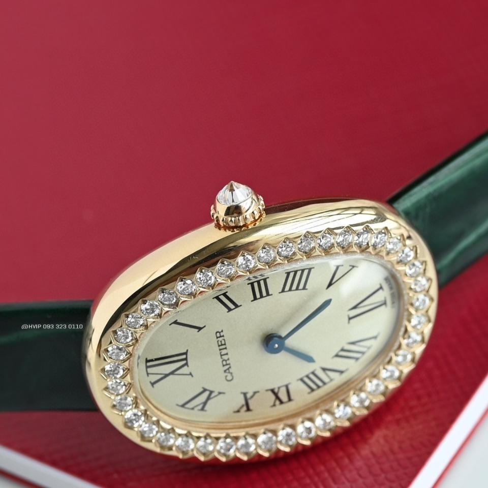 Cartier Baignoire watch
Small model, quartz movement, rose gold, diamonds, leather WJBA0054-duoc-ban-tai-Hvip Bags and Accessories