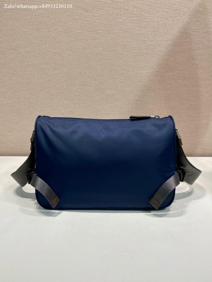 Prada Speedrock Re-Nylon and leather shoulder bag navy  2VH192 28x17.5x10cm-duoc-ban-tai-Hvip Bags and Accessories