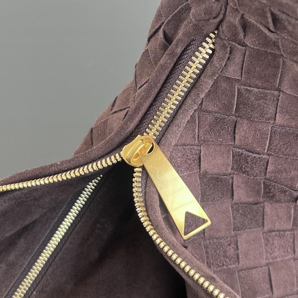 Bottega Veneta Jodie dark chocolate suede 600261 48x40x16cm-duoc-ban-tai-Hvip Bags and Accessories