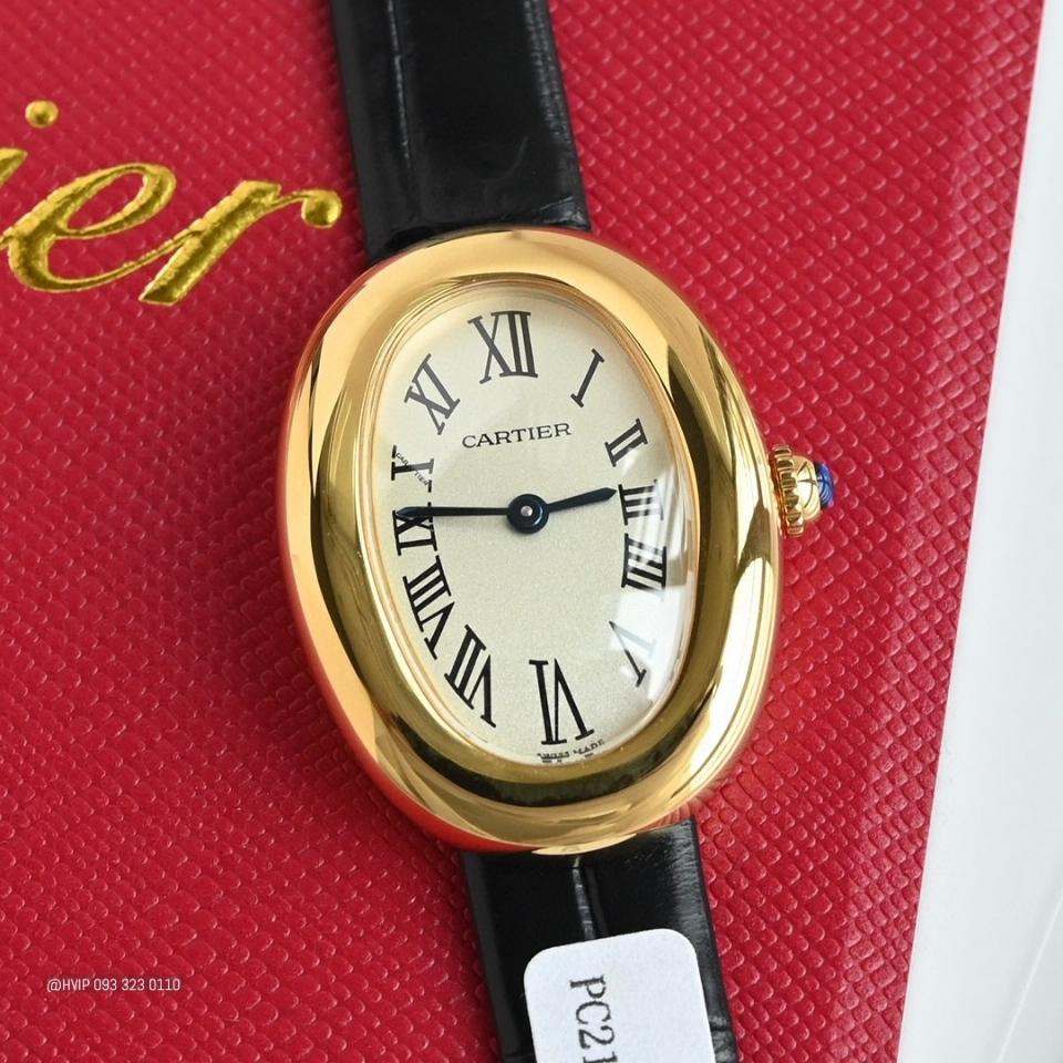 Cartier BAIGNOIRE WATCH Small model, quartz movement, yellow gold WGBA0042-duoc-ban-tai-Hvip Bags and Accessories