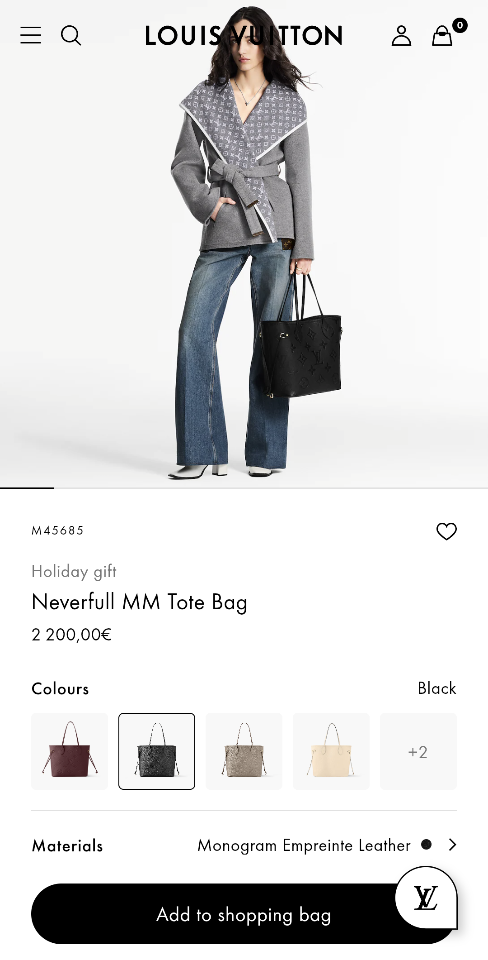 Louis Vuitton M45685 Neverfull MM Tote Bag 31 x 28 x 14cm-duoc-ban-tai-Hvip Bags and Accessories