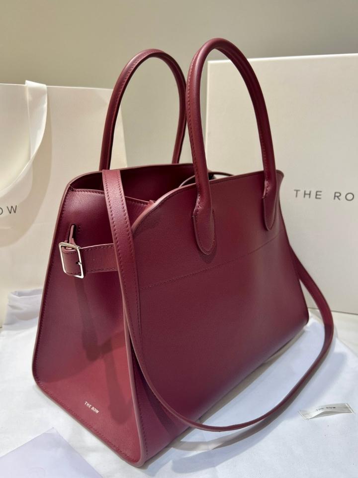 The Row Soft Margaux 12 Bag in Leather borgogna 32x15x25cm -duoc-ban-tai-Hvip Bags and Accessories