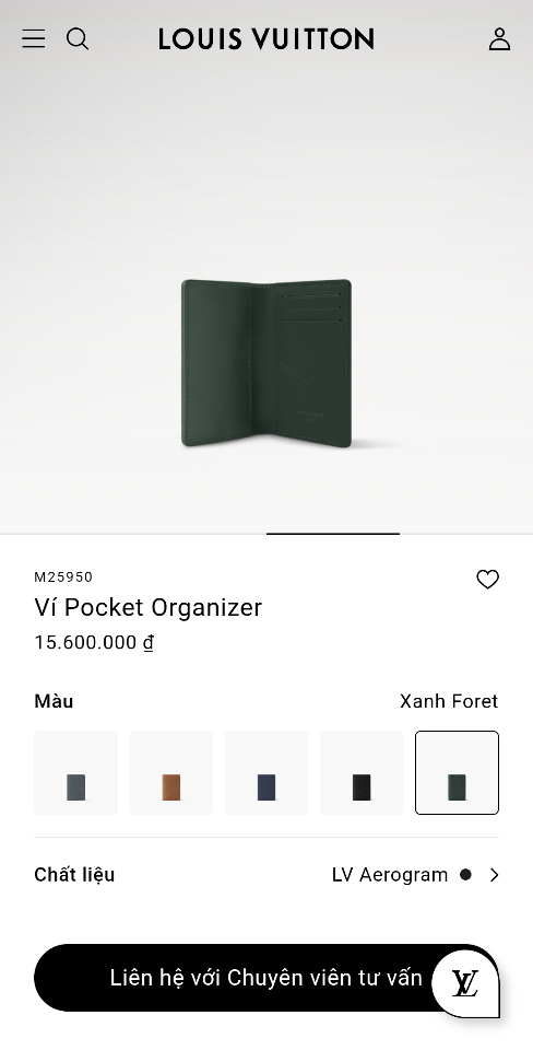 Louis Vuitton M25950
Ví Pocket Organizer-duoc-ban-tai-Hvip Bags and Accessories