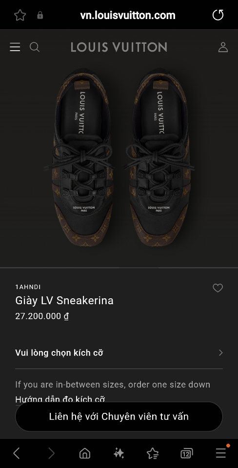 Louis Vuitton 1AHNDI
Giày LV Sneakerina (n1) -duoc-ban-tai-Hvip Shoes and Clothes
