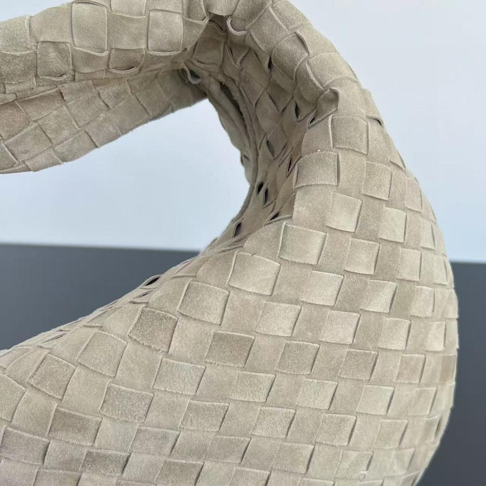 Bottega Veneta Jodie grey suede 600261 48x40x16cm-duoc-ban-tai-Hvip Bags and Accessories