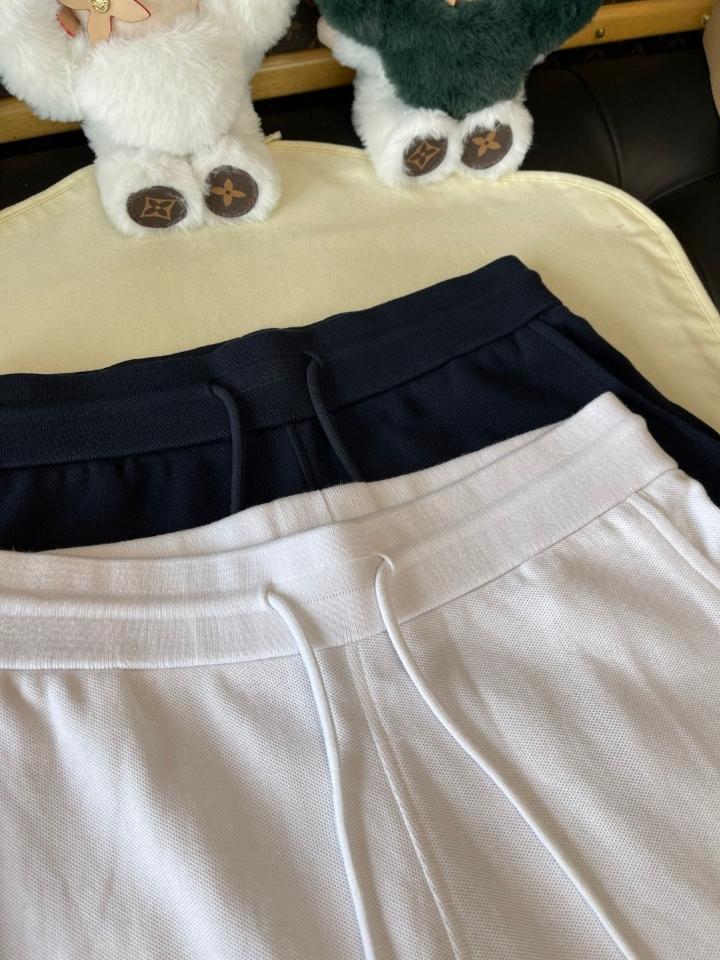 Thom Browne COTTON PIQUE 4-BAR short white-duoc-ban-tai-Hvip Shoes and Clothes