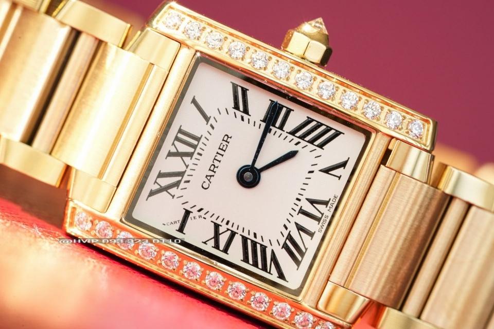 Cartier Tank Française watch
Small model, quartz movement, yellow gold, diamonds WJTA0039-duoc-ban-tai-Hvip Bags and Accessories