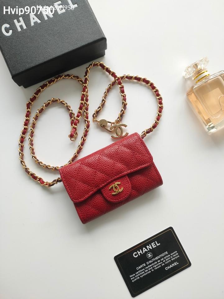 Chanel Pochette Wallet/Coin Case  Caviar Skin A8937. -duoc-ban-tai-Hvip Bags and Accessories