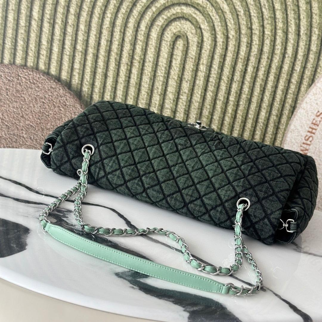 Chanel Denim Quilted Denimpression Flap Blue Black 3101 39×26×11cm-duoc-ban-tai-Hvip Bags and Accessories