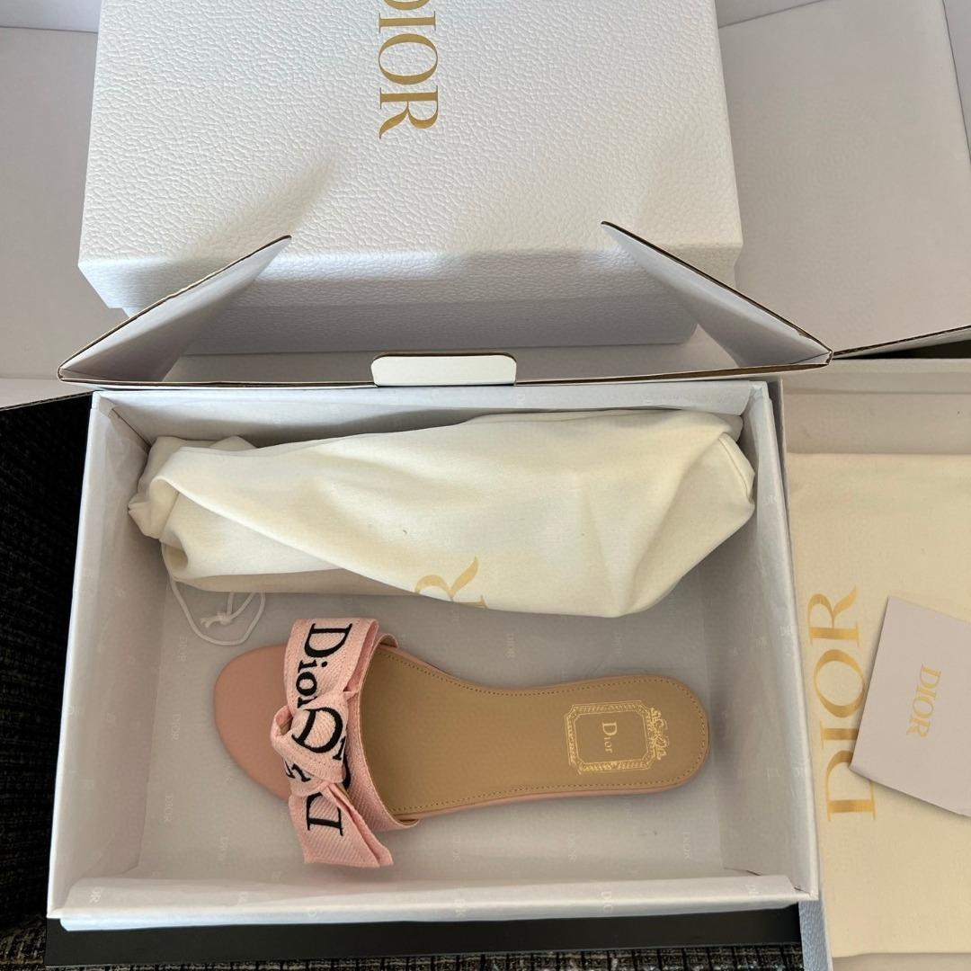 Dior J'Adior Slide Embroidered Cotton-duoc-ban-tai-Hvip Shoes and Clothes