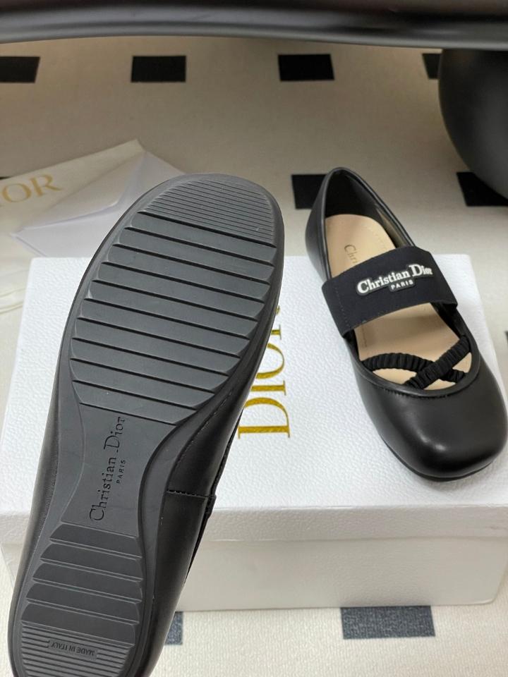 Dior Shade Ballet Flat
Black Lambskin and Elastic Straps
 KDF012LAB_S900 (2)-duoc-ban-tai-Hvip Shoes and Clothes