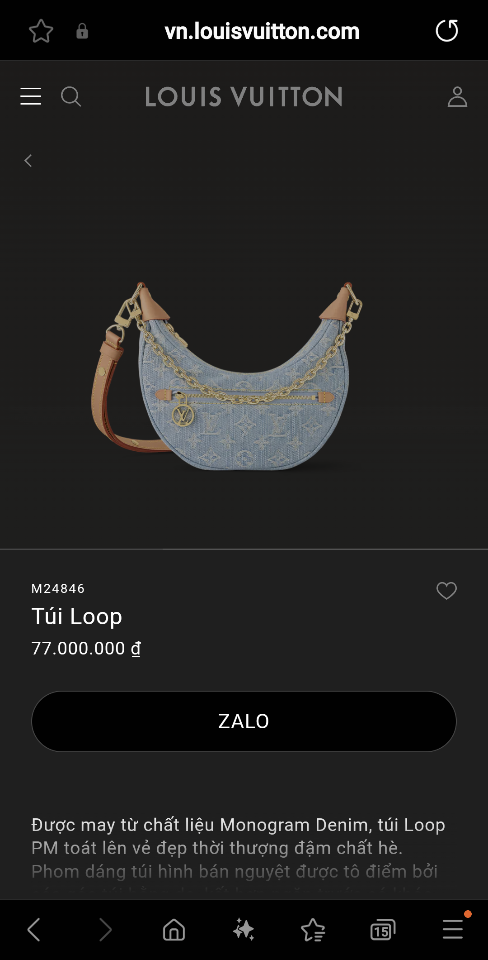 Louis Vuitton M24846
Túi Loop 29*24*12CM L1-duoc-ban-tai-Hvip Bags and Accessories