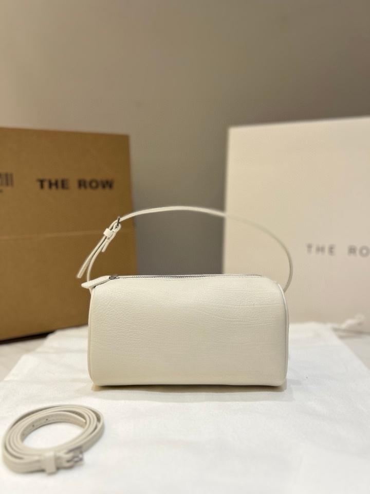 The Row 90's Bag in grained calfskin Leather white 19.5x10x 8cm -duoc-ban-tai-Hvip Bags and Accessories