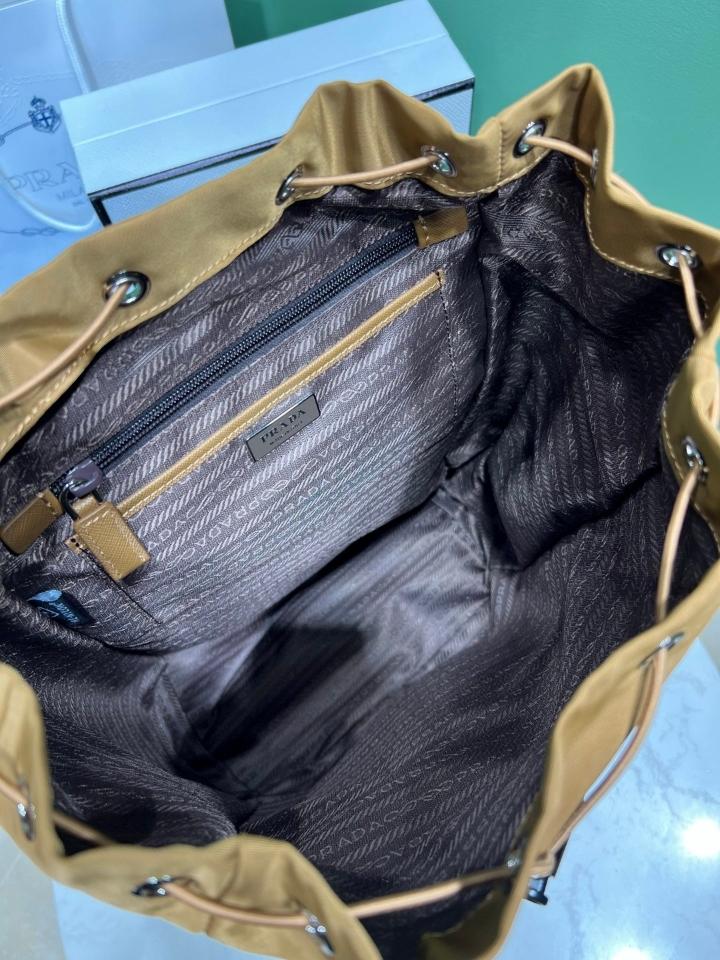 Prada Re-Nylon backpack caramel 1BZ039 25x36x16cm-duoc-ban-tai-Hvip Bags and Accessories
