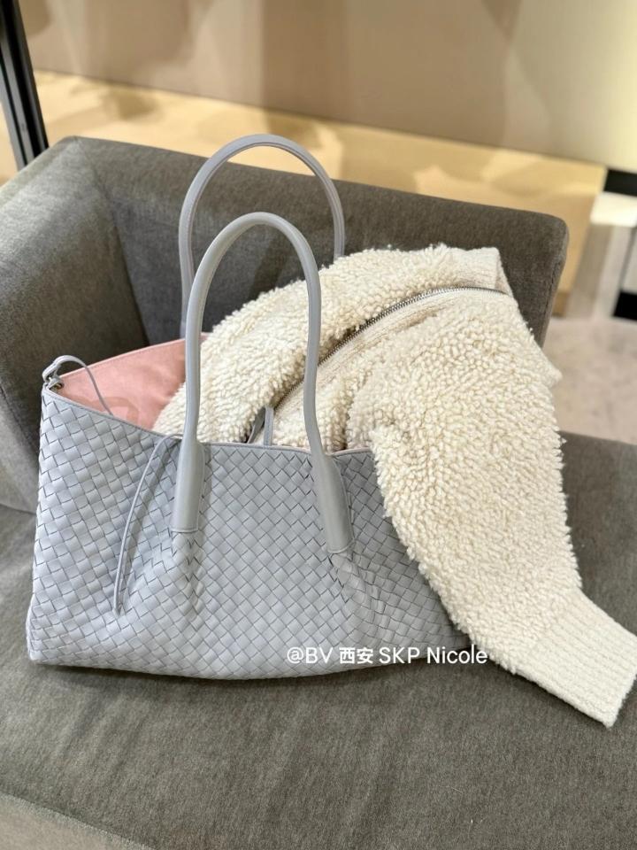 Bottega Veneta Large Pinacoteca grey/pink 817166 23*43*14.5cm-duoc-ban-tai-Hvip Bags and Accessories
