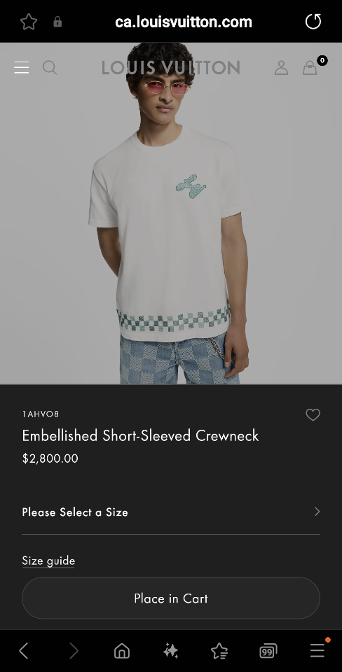 Louis Vuitton 1AHVO8
Embellished Short-Sleeved Crewneck tm-duoc-ban-tai-Hvip Shoes and Clothes