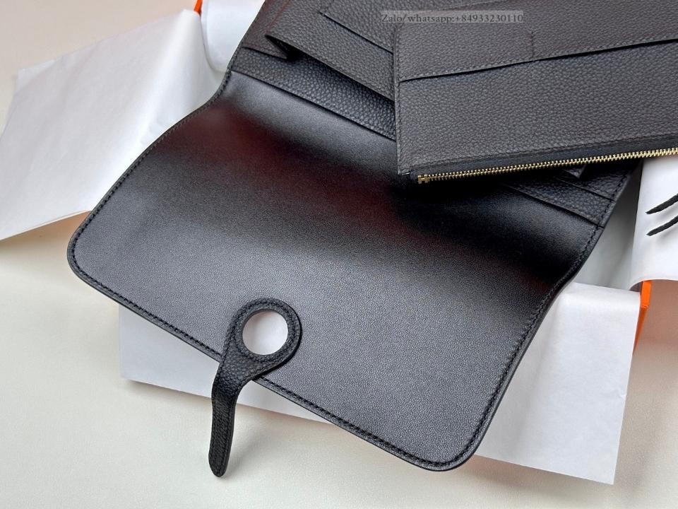 Hermès Dogon Duo wallet noir togo GHW -duoc-ban-tai-Hvip Bags and Accessories