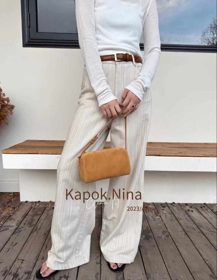 The Row 90's Bag in Nubuck beige 19.5x10x8cm-duoc-ban-tai-Hvip Bags and Accessories