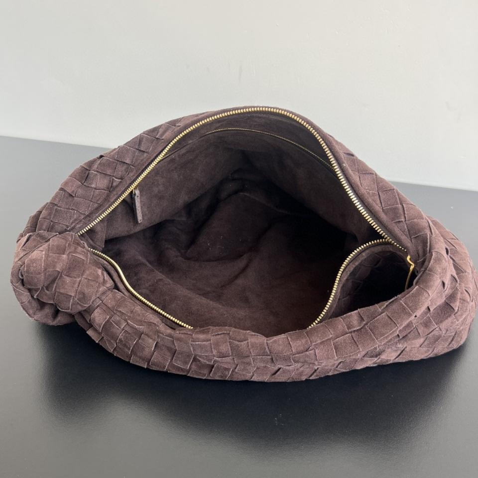 Bottega Veneta Jodie dark chocolate suede 600261 48x40x16cm-duoc-ban-tai-Hvip Bags and Accessories