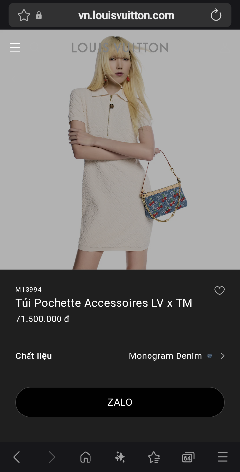 Louis Vuitton M13994
Túi Pochette Accessoires LV x TM13 x 4 x 22cm-duoc-ban-tai-Hvip Bags and Accessories