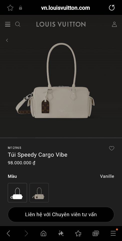 Louis Vuitton M12965
Túi Speedy Cargo Vibe 17 x 12 x 28cm-duoc-ban-tai-Hvip Bags and Accessories
