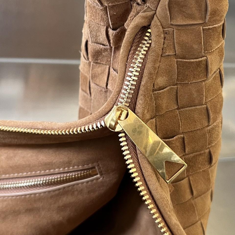 Bottega Veneta Jodie beige suede. 600261 48x40x16cm-duoc-ban-tai-Hvip Bags and Accessories