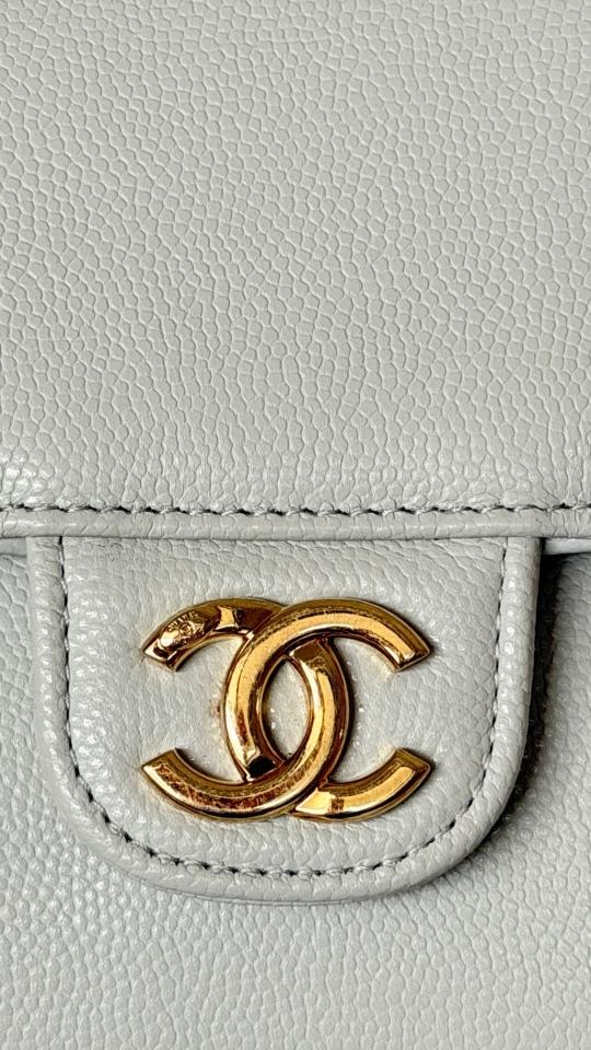 Chanel Clutch with Leather Strap   Grained Shiny Calfskin & Gold-Tone Metal,light green AP5068 11.5x17x5cm-duoc-ban-tai-Hvip Bags and Accessories
