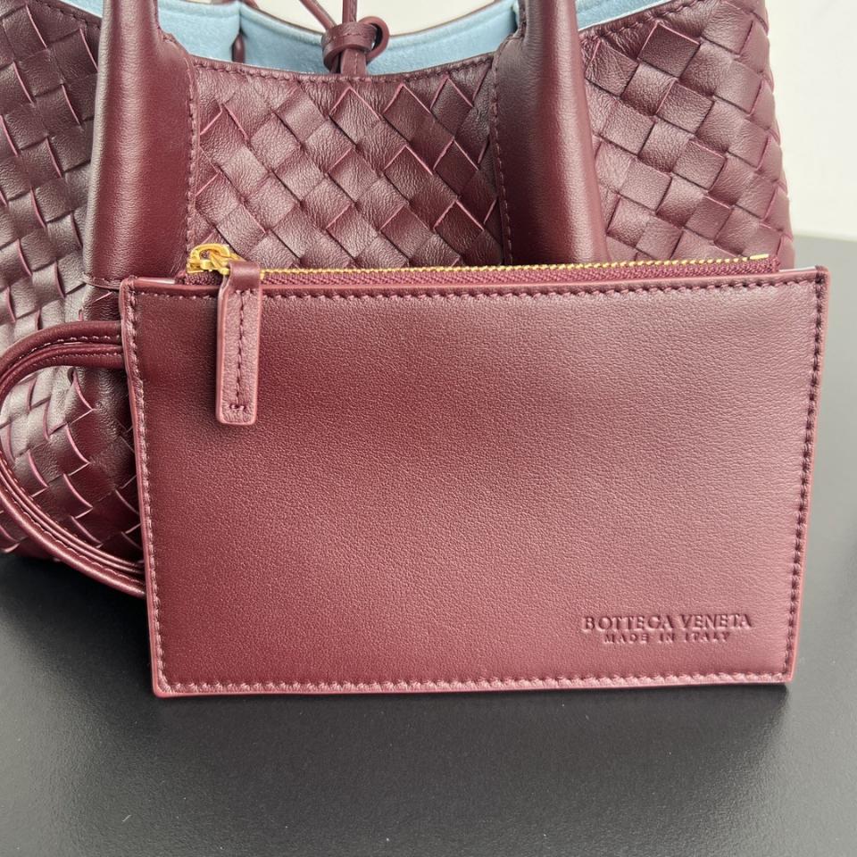 Bottega Veneta  Small Pinacoteca burgundy  819004 15*24*12cm-duoc-ban-tai-Hvip Bags and Accessories