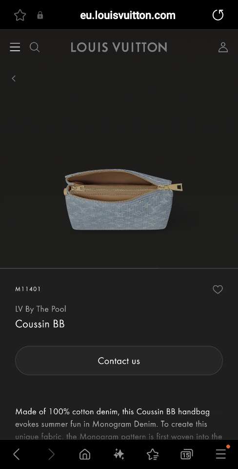 Louis Vuitton M11401
LV By The Pool
Coussin BB 21*16*7CM L1-duoc-ban-tai-Hvip Bags and Accessories