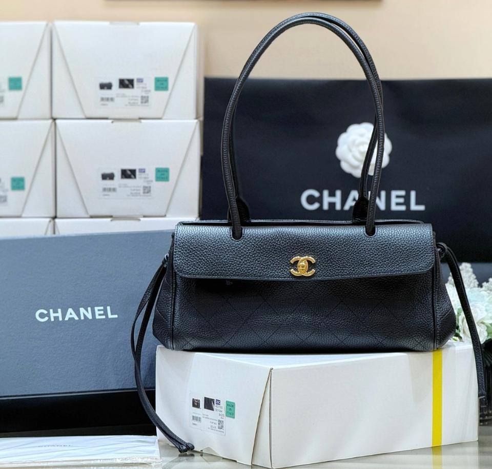 Chanel Small Shopping Bag   Grained Calfskin & Gold-Tone Metal black 15*30.5*11.5cm AS6288-duoc-ban-tai-Hvip Bags and Accessories