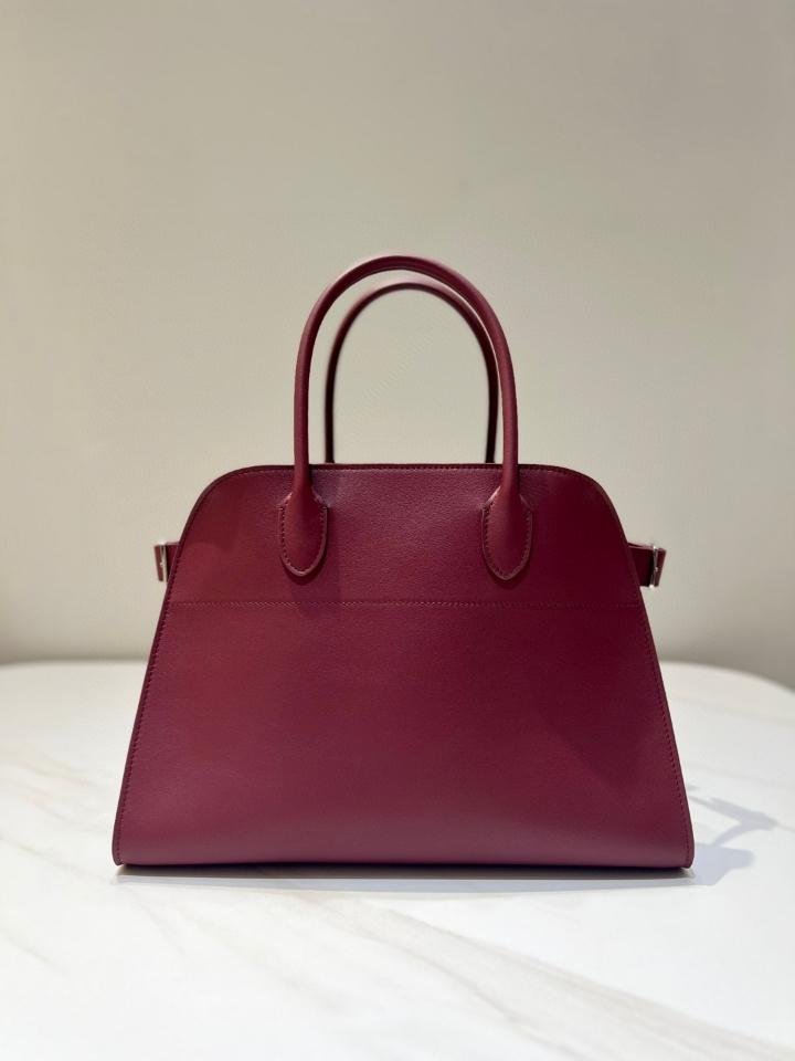 The Row Soft Margaux 12 Bag in Leather borgogna 32x15x25cm -duoc-ban-tai-Hvip Bags and Accessories