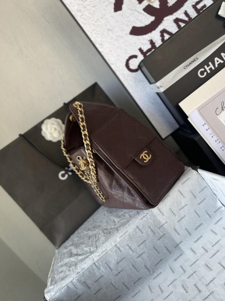 CHANEL 25 Small Handbag grained Calfskin & gold-tone tone Metal,dark burgundy AS5293 30-26-14cm-duoc-ban-tai-Hvip Bags and Accessories
