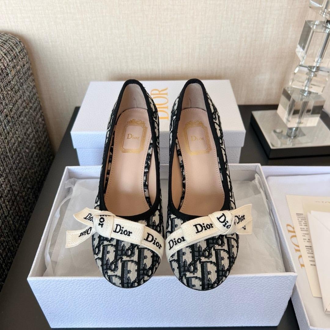 Dior J'Adior Pump cotton Embroidered 90mm-duoc-ban-tai-Hvip Shoes and Clothes