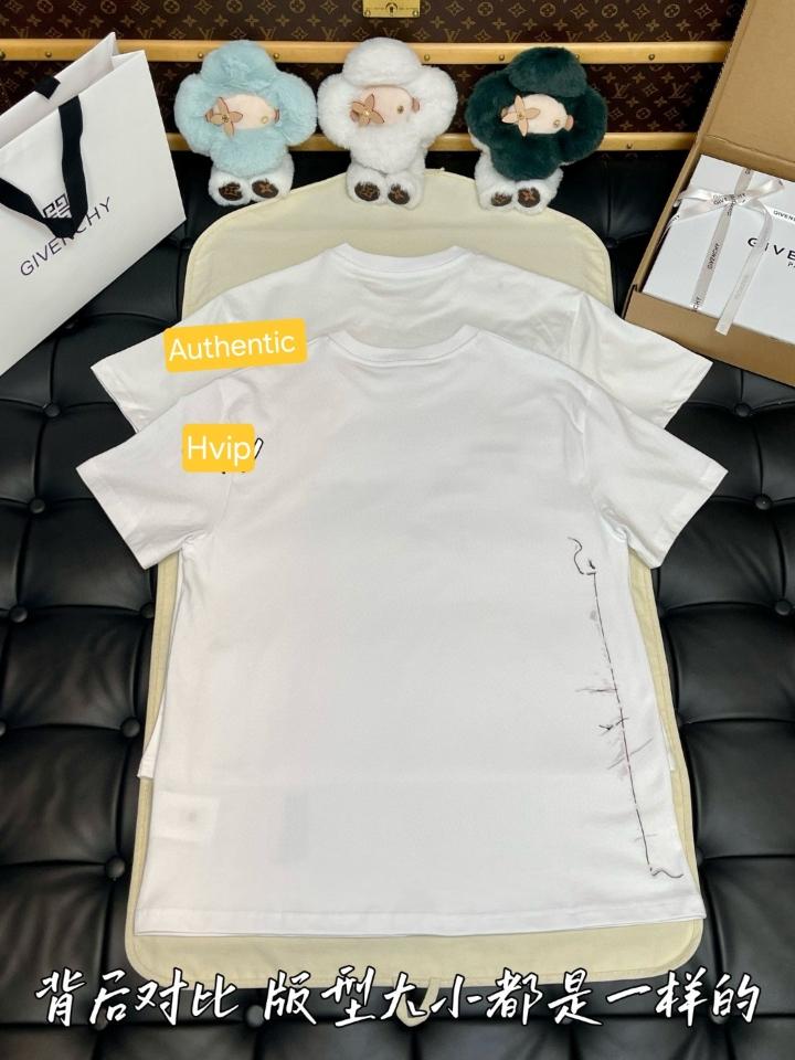 Givenchy T-shirt in cotton with Trompe l'Œil pattern white BM71NK3YRN100-duoc-ban-tai-Hvip Shoes and Clothes