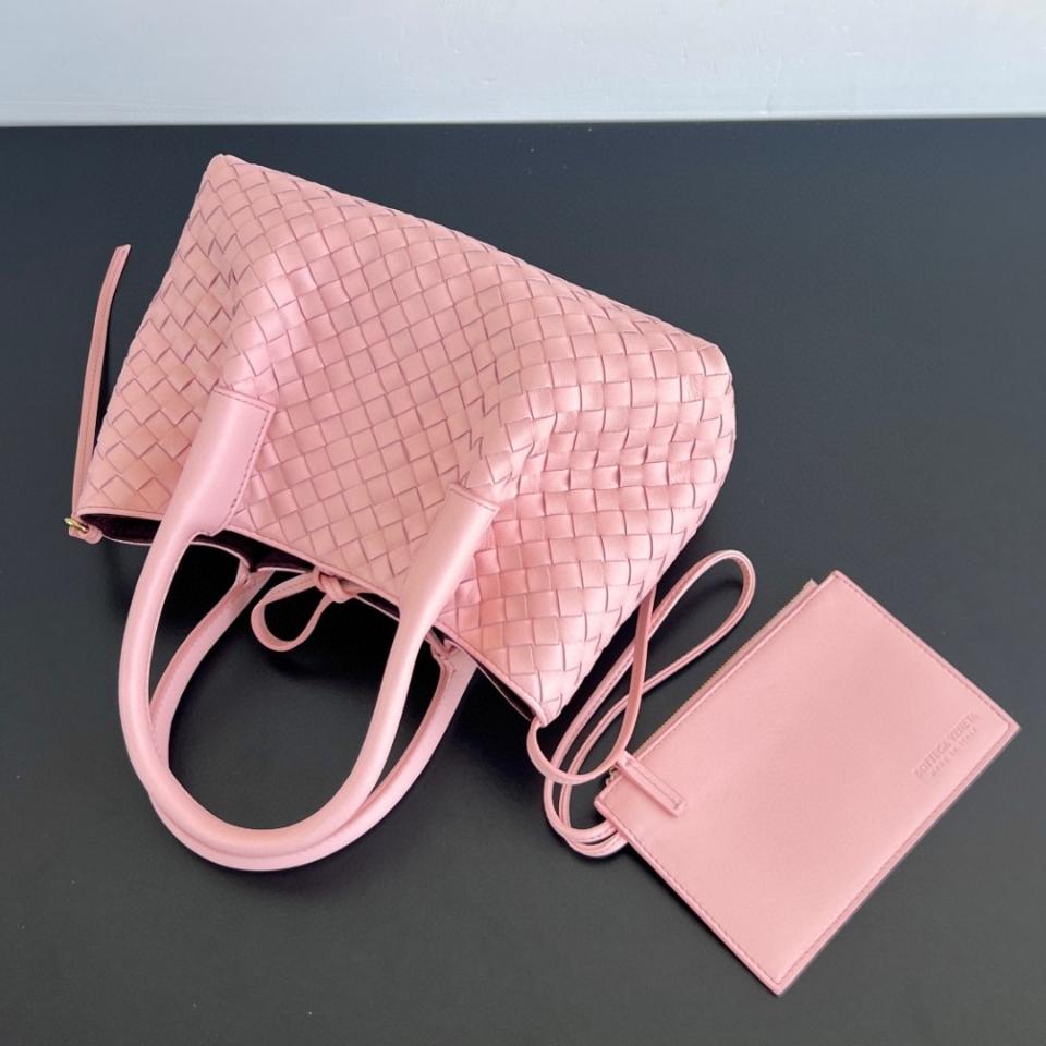 Bottega Veneta  Small Pinacoteca Rose/barolo  819004 15*24*12cm-duoc-ban-tai-Hvip Bags and Accessories