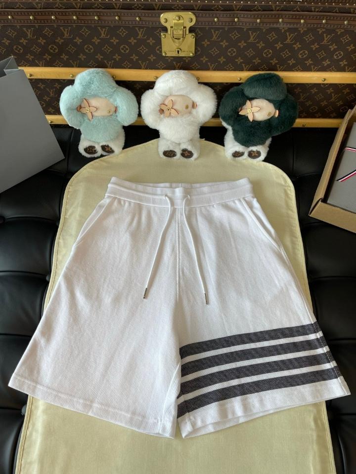 Thom Browne COTTON PIQUE 4-BAR short white-duoc-ban-tai-Hvip Shoes and Clothes